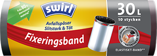 Avfallspåsar med elastiskt fixeringsband Avfallspåsar med elastiskt fixeringsband